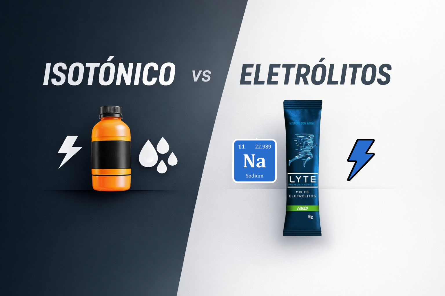 Isotónico vs eletrólitos: quando escolher cada um (sem confusão)